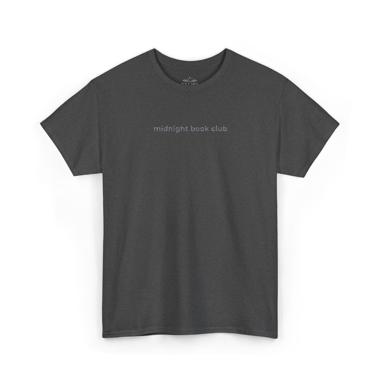 "midnight book club" Minimalist Embroidered Tee
