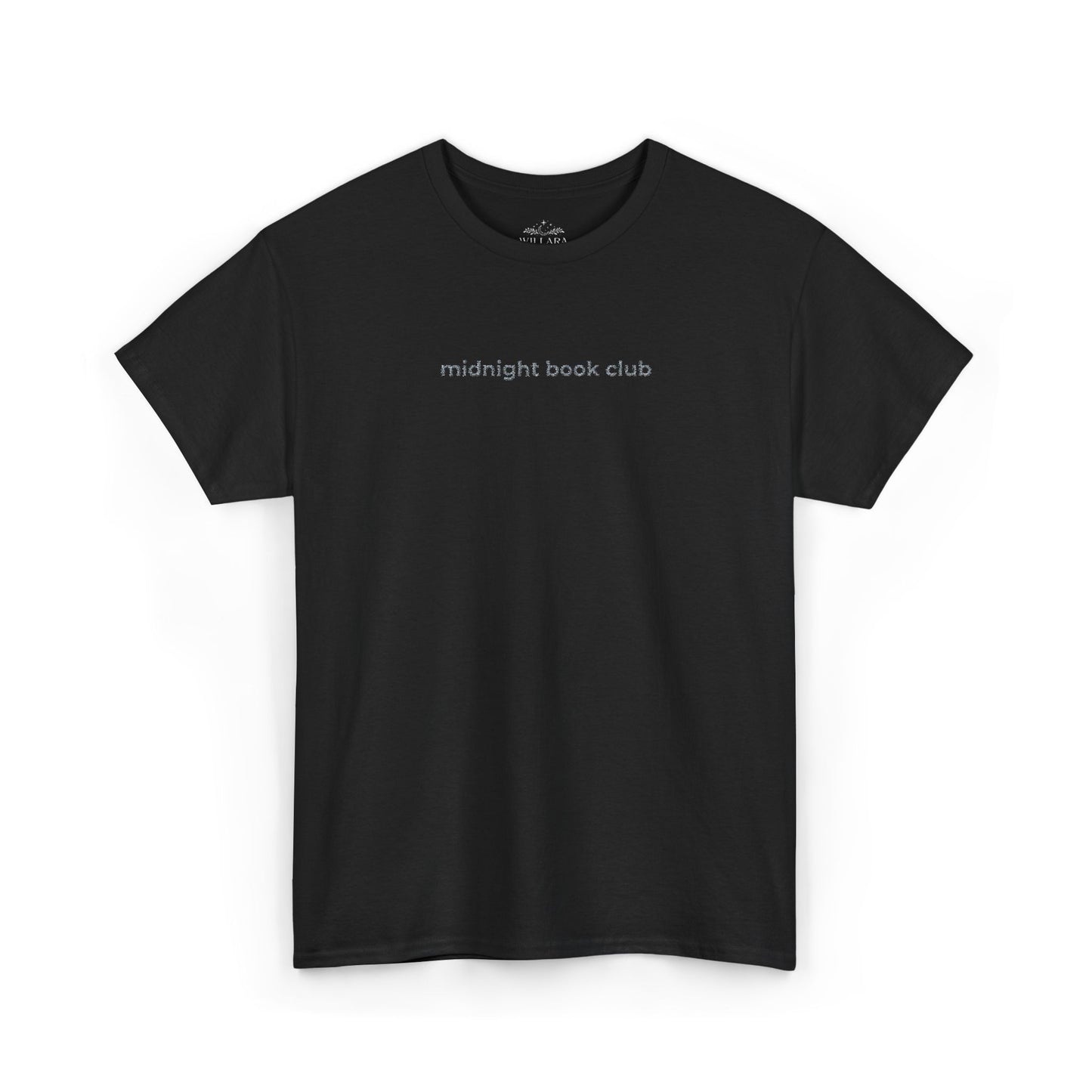 "midnight book club" Minimalist Embroidered Tee