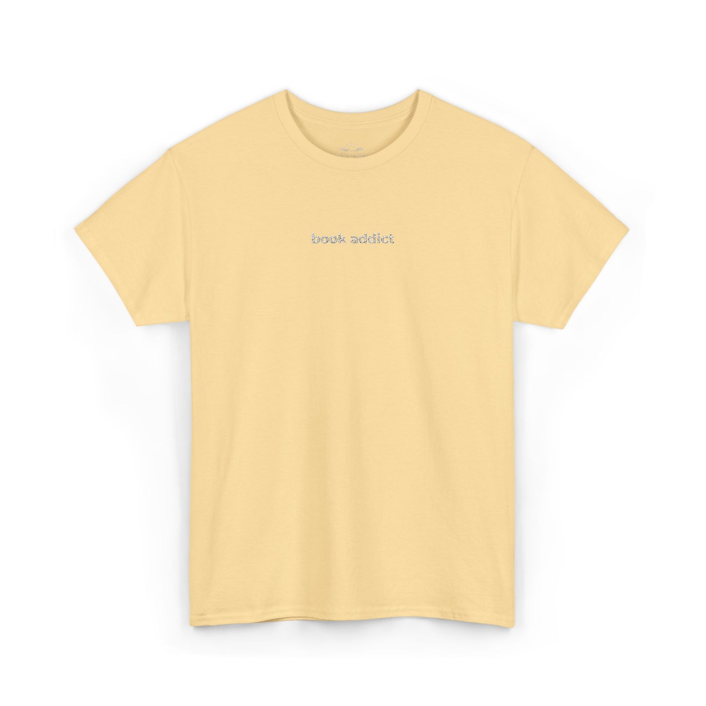 "book addict" Minimalist Embroidered Tee