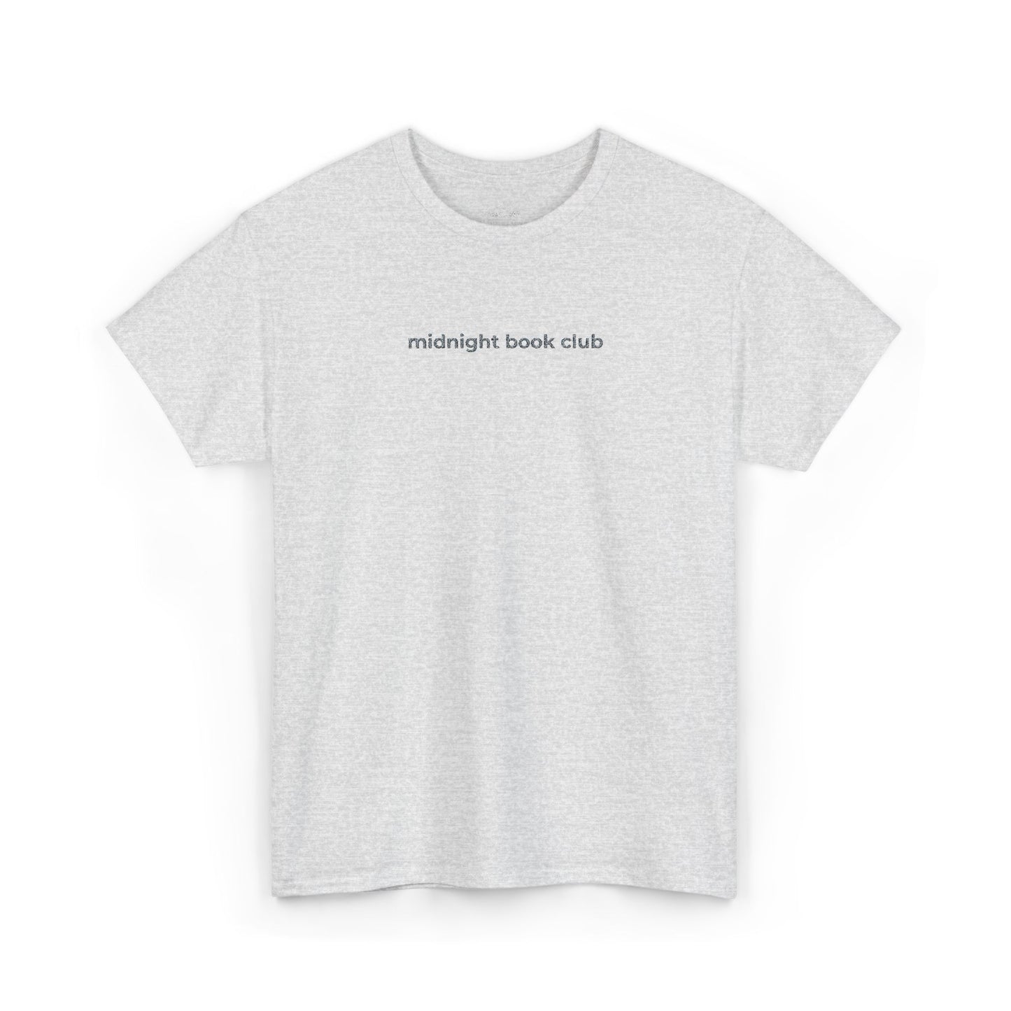"midnight book club" Minimalist Embroidered Tee