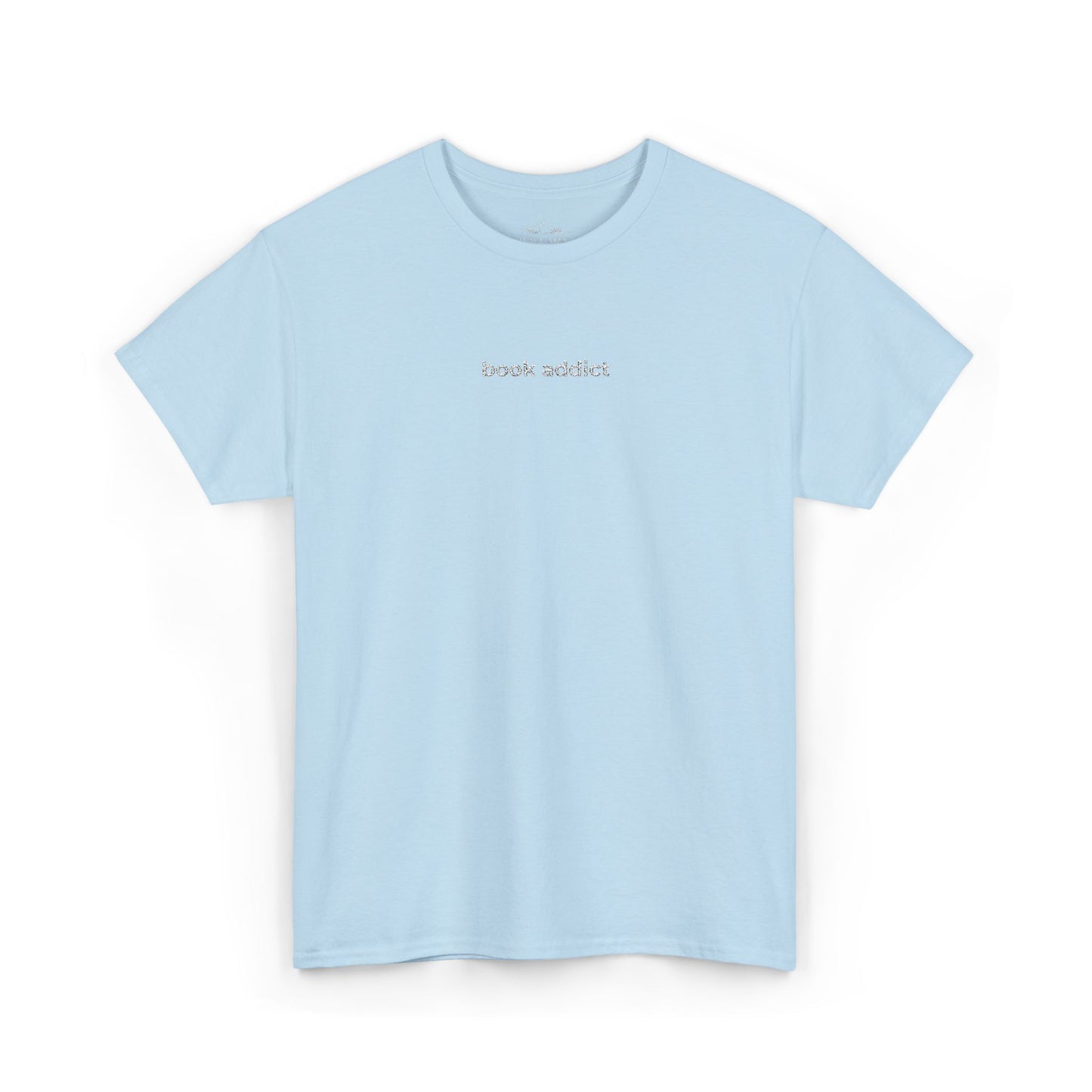 "book addict" Minimalist Embroidered Tee